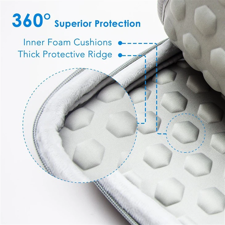 Internal bumps for shock absorption